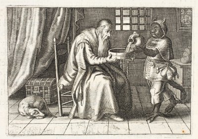 A rich man, illustration from 